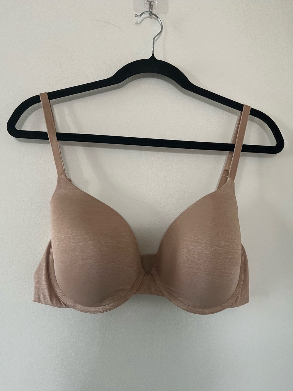 Victoria's Secret Uplift Semi Demi Bra 36D Nude Neutral Underwire